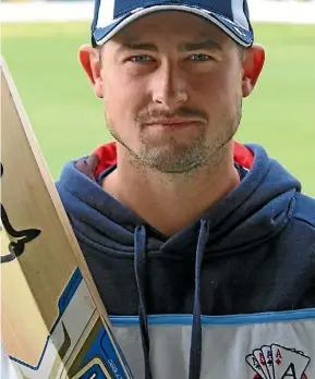  ??  ?? Auckland Aces player Robbie O’Donnell is the reigning Auckland Young Cricketer of the Year