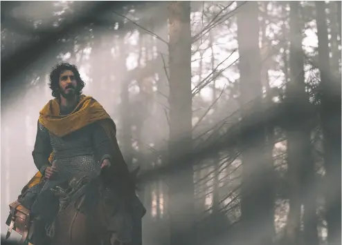  ?? ERIC ZACHANOWIC­H / A24 FILMS ?? Dev Patel stars in The Green Knight, a simple dreamlike tale made more complex by its moral underpinni­ngs.