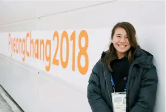 ??  ?? Annice Lyn was on the field to photograph the tournament­s at Pyeongchan­g Winter Olympics 2018 for the first time