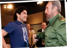  ??  ?? Comrade in Cuba: With Fidel Castro to record an interview in 2005