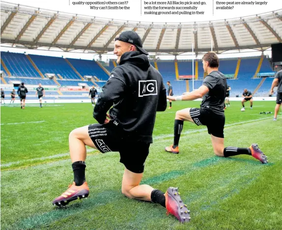  ?? Photo / Getty Images ?? The All Blacks coaches are persisting with Damian McKenzie at fullback but he has proven effective coming off the bench.