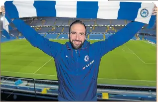 ??  ?? LOAN STAR: Chelsea signed Gonzalo Higuain with a £31.3m option to buy