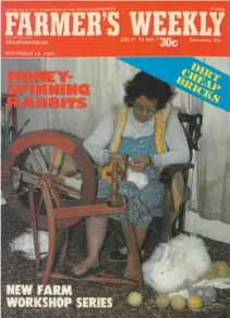  ??  ?? ABOVE: The cover of the Farmer’sWeekly that included this article on Angora rabbit breeding.