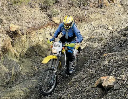  ?? PHOTO: JON HUNTER ?? Jon Hunter of Nelson is looking to find a few like-minded bikers to tackle trails like the Maungatapu on a regular basis.