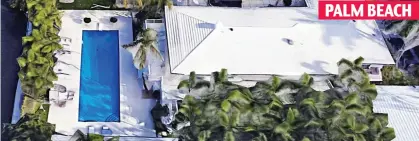  ??  ?? Den of sin: Sprawling lakeside house in Florida where the police inquiry into Epstein began