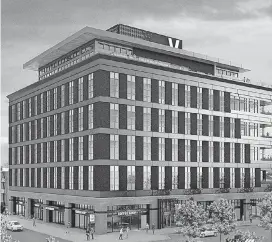  ?? [IMAGE PROVIDED] ?? A rendering shows the planned Valley National Bank executive offices in downtown Tulsa. In the Raw, BKD LLP and Summit Financial Group also will be in the building.