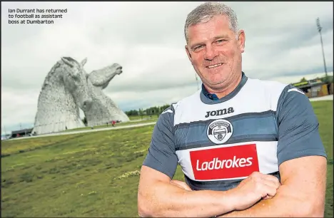  ??  ?? Ian Durrant has returned to football as assistant boss at Dumbarton