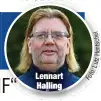  ??  ?? Lennart Halling