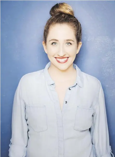  ?? MINDY TUCKER ?? Comedian and author Caitlin Brodnick is self-deprecatin­g and overshares in her new book.