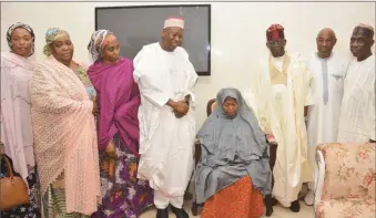 ??  ?? National Leader of the All Progressiv­es Congress, Asiwaju Bola Ahmed Tinubu, Kano State Governor, Dr Abdullahi Umar Ganduje, during a condolence visit of Asiwaju Tinubu to the widow and children of late Amb. Yusuf Maitama Sule at his residence in...