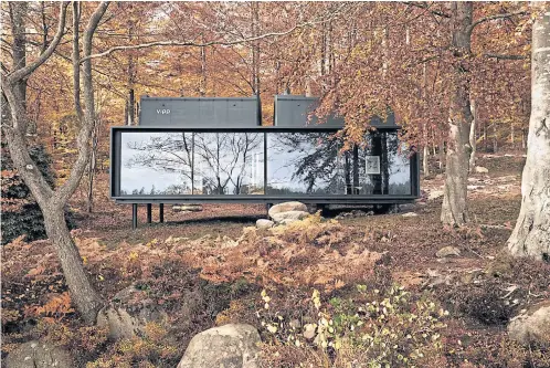  ?? VIPP HOTEL VIA THE NEW YORK TIMES ?? The Vipp shelter at Lake Immeln in Sweden in a photo provided by the hotel.