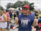  ?? PHOTO BY ZAC ANDERSON ?? Hundreds lined up Tuesday afternoon for President Donald Trump’s 7 p.m. rally in Tampa.