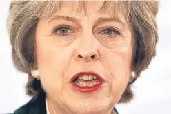  ?? Picture: PA. ?? Prime Minister Theresa May.