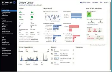  ??  ?? ABOVE The intuitive web console provides a clear overview of all activity and issues