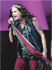  ?? LISA LAKE/GETTY ?? Steven Tyler of Aerosmith performs Sept. 2. The band’s tour has been postponed until 2024.
