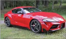  ?? MARC GRASSO — MEDIANEWS GROUP ?? The Toyota Supra GR is a small speedster and once you get over the fact that Toyota combined with BMW to bring back a new version of a Toyota classic, you just get in the car and drive.