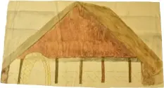  ??  ?? Top: A drawing of the silence hut. The hut was designed to give female inmates at Changi some privacy.