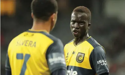  ?? Photograph: Jeremy Ng/ AAP ?? Garang Kuol laid on two goals for the Central Coast Mariners in their win over Western Sydney at the weekend.