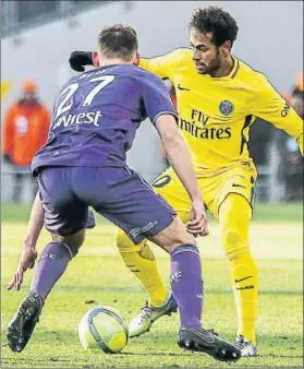  ?? FOTO: EFE ?? Neymar Jr. lideró todo el peligro ofensivo del PSG en Toulouse