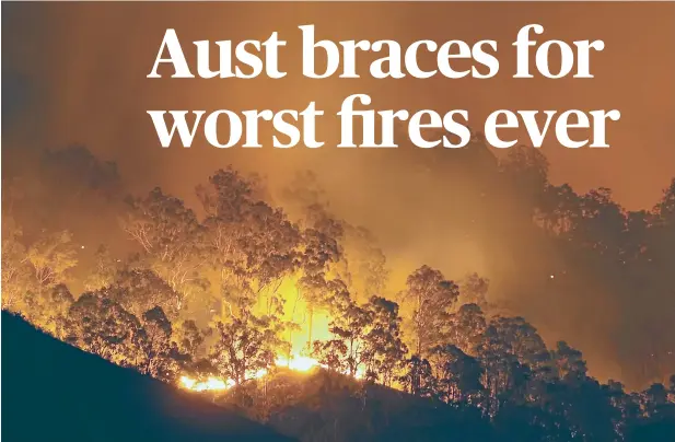  ??  ?? Fire weather this year has never been as severe in Queensland this early in spring.
