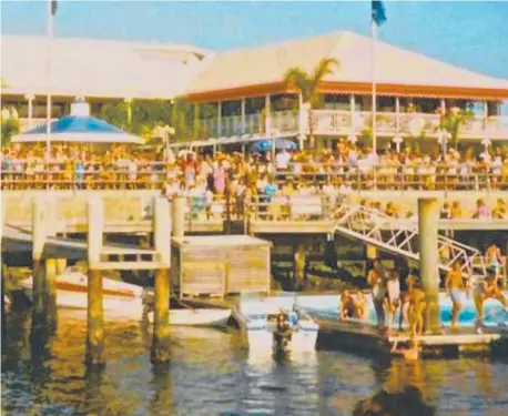  ?? ?? Fisherman's Wharf was a rock magnet in the 1980s, attracting INXS and Midnight Oil. (Below left) Dolphin Cove at Seaworld Nara Resort and (bottom right) an early sketch of Palazzo Versace. Main picture: Ian Rogers