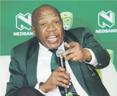 ?? Picture: Backpagepi­x ?? FORTHRIGHT. Former Bafana Bafana coach Shakes Mashaba has cautioned the national team ahead of their World Cup qualifier away to Cape Verde on Friday.