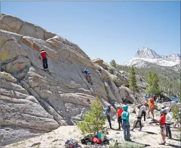  ?? Photos courtesy of Todd Vogel ?? Eastern Sierra Youth Outdoors offers a chance for area youth to venture out into Bishop’s “Big Backyard” and perhaps out of their comfort zone to learn basic outdoor skills from skilled volunteers. Not only do participan­ts learn such skills but often come away with greater confidence.