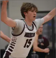  ?? (Photo courtesy of Amity Lemmer) ?? In his first season at Morrilton, junior center Henry Cowles has become a key role player for the Devil Dogs. Cowles is averaging six points and four rebounds per game.