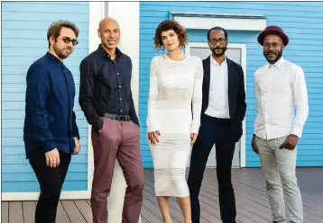  ?? UNIVERSAL MUSIC ?? Saxophonis­t Joshua Redman, second from left, and his band will showcase a new album, “where we are,” at area venues.