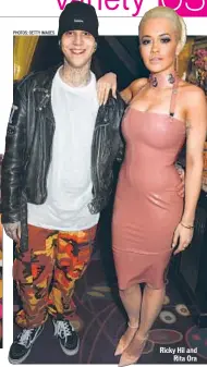  ??  ?? Ricky Hil and
Rita Ora