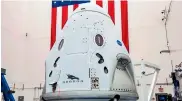  ?? SPACEX ?? El transborda­dor SpaceX Crew Dragon.