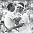  ?? ADRIAN DENNIS/AP ?? Rafael Nadal, left, and Roger Federer gave fans what they were looking for.