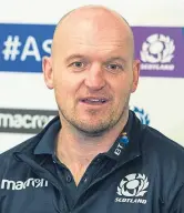  ??  ?? Scotland head coach Gregor Townsend.