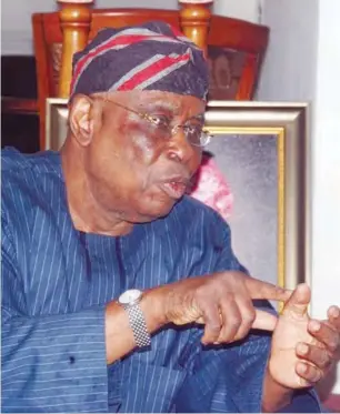  ??  ?? Chief Osoba: ‘I went into politics because I wanted to join in the rebuilding of this country.’