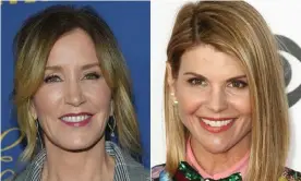  ??  ?? Actors Felicity Huffman, left, and Lori Loughlin were charged with fraud and conspiracy. Photograph: Lisa O’connor/AFP/Getty Images
