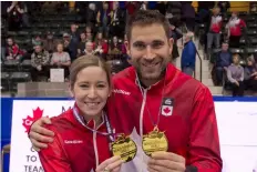  ?? MICHAEL BURNS/SUPPLIED PHOTO ?? Kaitlyn Lawes and John Morris defeated Brad Gushue and Val Sweeting in the finals on Sunday.