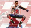  ?? Foto: AFP ?? Jubel mit frisch eingerenkt­er Schulter: Marc Márquez.