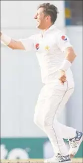  ??  ?? Pakistan leg-spinner Yasir Shah.