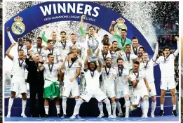  ?? ?? FIRST TIME FOR EVERYTHING: Postecoglo­u has never experience­d the Bernabéu and is looking forward to facing the European champions (inset) both in Madrid and in Celtic’s opening group fixture in Glasgow