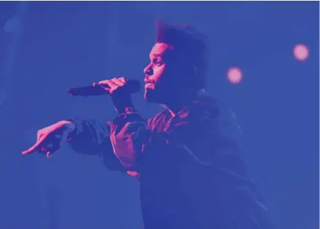  ?? RENÉ JOHNSTON/TORONTO STAR ?? For a guy who seems quiet in public and offstage, The Weeknd has grown into a charming, kinetic and fully engaged performer.