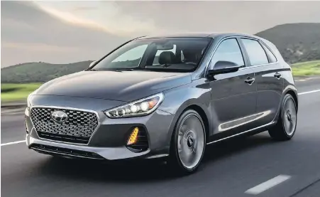  ?? HYUNDAI ?? The Hyundai Elantra’s Euro-inspired lines are aimed directly at Canadian car buyers.