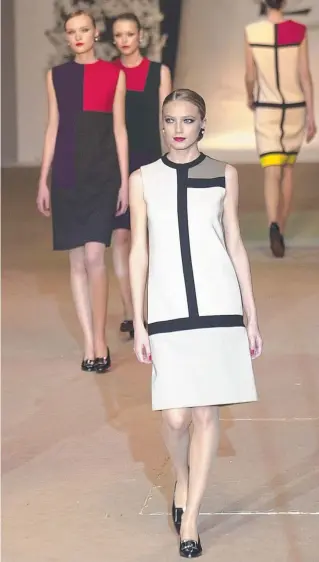  ??  ?? One of the most famous collaborat­ions around, Piet Mondrian’s art turned into Yves Saint Laurent dresses