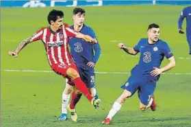  ?? FOTO: ATLÉTICO ?? Durísima sanción a Savic
El montenegri­no vio una roja carísima ante el Chelsea