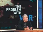  ?? CARA HOWE/APPLE TV+ ?? Jon Stewart on the set of his new Apple TV+ show, “The Problem with Jon Stewart.”