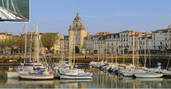  ??  ?? BELOW: Vieux Port in La Rochelle is surrounded by restaurant­s and street cafés where you can soak up the atmosphere