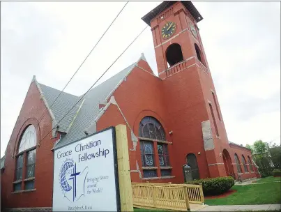  ?? Photos by Ernest A. Brown/The Call ?? A completely renovated Grace Christian Fellowship Church, under the leadership of Pastor John A. Ricci, has opened in the long-vacant former First Baptist Church, located at 298 Blackstone St. in Woonsocket.