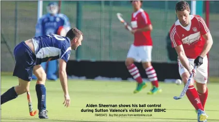  ?? FM4551473 Buy this picture from kentonline.co.uk ?? Aiden Sheernan shows his ball control during Sutton Valence’s victory over BBHC