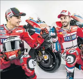  ?? FOTO: DUCATI ?? Jorge Lorenzo y Andrea Dovizioso Sus renovacion­es por Ducati se alargan