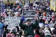  ?? SUSAN WALSH — THE ASSOCIATED PRESS ?? People attend the March for Life rally on the National Mall in Washington on Friday.