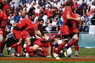  ?? (Photo Patrick Blanchard) ?? Toulon s’est octroyé le droit de jouer un barrage contre Lyon en espérant mieux…